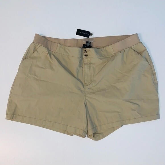 Lane Bryant Khaki Shorts Size 28 - Picture 1 of 4